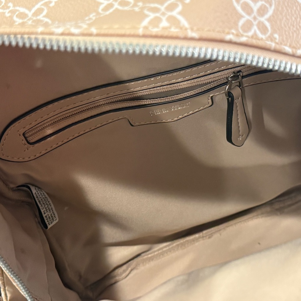 Nine West Mini Pink Patterned Backpack - image 5